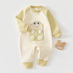 Combinaison à manches longues pour bébé, doublure polaire épaisse, combinaison unisexe pour ramper, pour les nouveau-nés, vêtements d'extérieur - Product Image 1