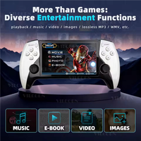 Console de jeu portable Gamegaga SF3500, manette sans fil 2.4G, écran FHD 5 pouces, sortie TV, 64 Go, 20000 jeux rétro, WiFi, lecteur de jeux portable