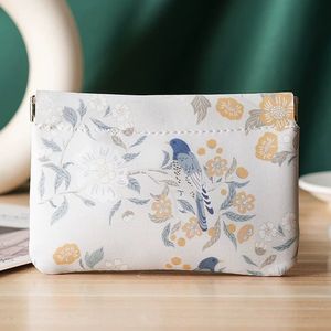 Vintage Mini <strong>Automatic</strong> Shrapnel Cosmetic Storage Bag PU Wired <strong>Headset</strong> Data Cable Portable Waterproof Coin Purse Multi-Function - Product Image 6