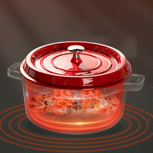 Chất lượng cao giá rẻ giá gốm không dính nồi Om gang men đồ nấu nướng nồi - Product Image 4