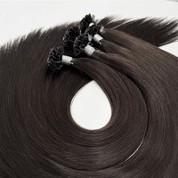 Extensions de cheveux humains vierges russes Remy pré-collées blondes de 24 pouces, invisibles, avec pointe en V de 26 pouces