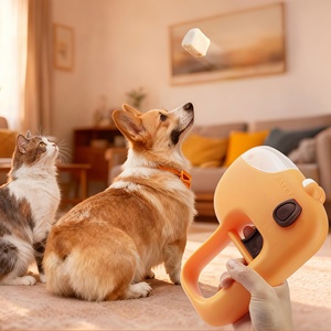 Lanciatore di Snack per Animali Domestici 2026: Nuovo Dispenser a Catapulta per Cani e Gatti con Finestra Trasparente, Ideale per Alimenti Liofilizzati - Product Image 1