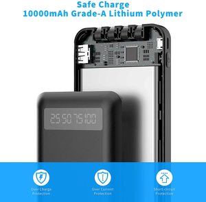 Banco de energía de ultra capacidad Cargador de 20000mAh con cables Cargador portátil Banco de energía para <span class=keywords><strong>iPhone</strong></span> 16 16 Samsung Pixel Powerbank - Product Image 4