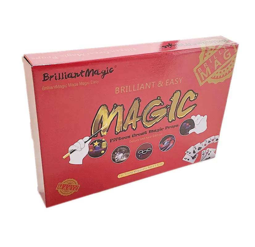 BrilliantMagic नवीनतम जादू बच्चों के लिए सेट सहित 15 महान जादू सहारा