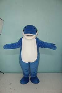 Costumes de mascotte <span class=keywords><strong>dauphin</strong></span> rose et bleu, costumes de personnages de dessins animés mignons à vendre - Product Image 2