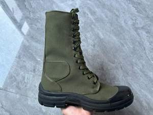 Bottes tactiques légères HBC04 Jungle Forest Desert Canvas, hautes, avec semelle extérieure légère en PU, personnalisation OEM ODM. - Product Image 2