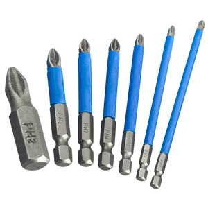 <b>Phillips</b> <b>Screwdriver</b> Bits 6 Mm 1/4 Inch Magnetic Steel For Electric Pneumatic Tools - Product Image 2