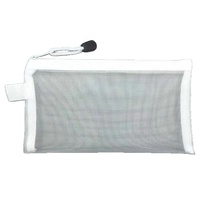 Étui à crayons/feutres transparent en maille avec fermeture éclair, grande capacité, pour l'école, les voyages et les activités de plein air