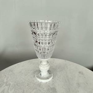 France Luxe Cristal Verre <span class=keywords><strong>Vase</strong></span> Décoration de La Maison Élégante Jardinière Conception Brillant Bouteille Motif Table Occasions De Fête - Product Image 1