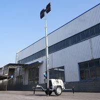 Tour d'éclairage portable LED la plus vendue, alimentée par batterie, avec mât de levage manuel, pour urgences et activités sportives en extérieur - En promotion