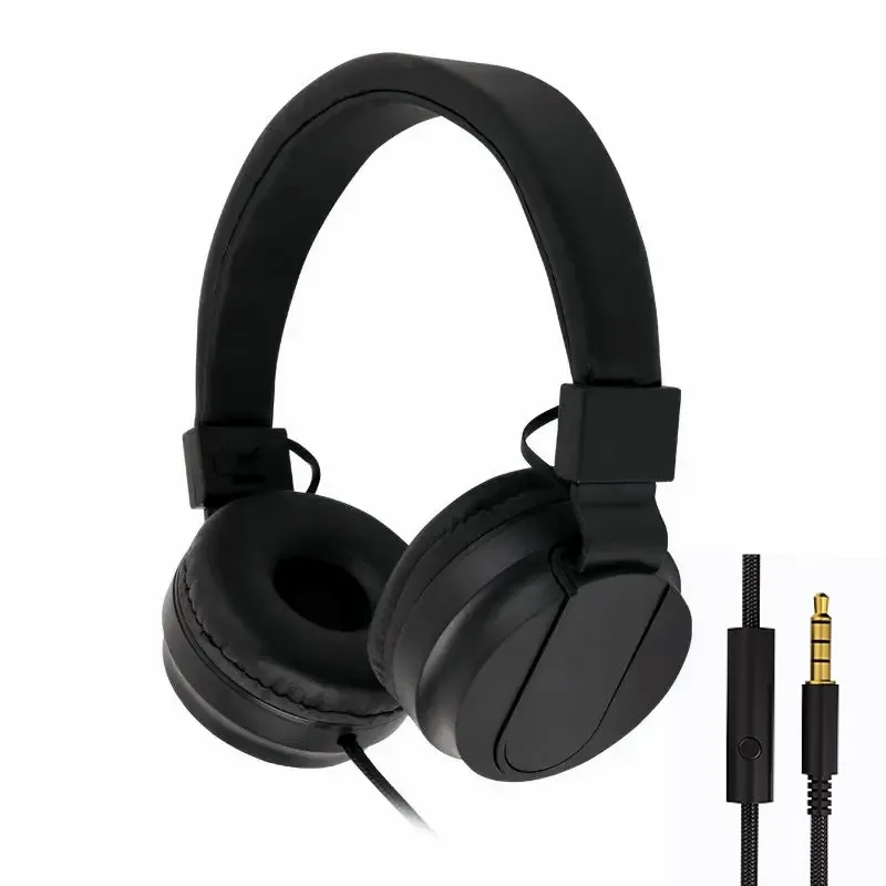 Professional Studio DJ Headphones Over Ear Wired Headset With Microphone Stereo Headphone For Monitoring Recording