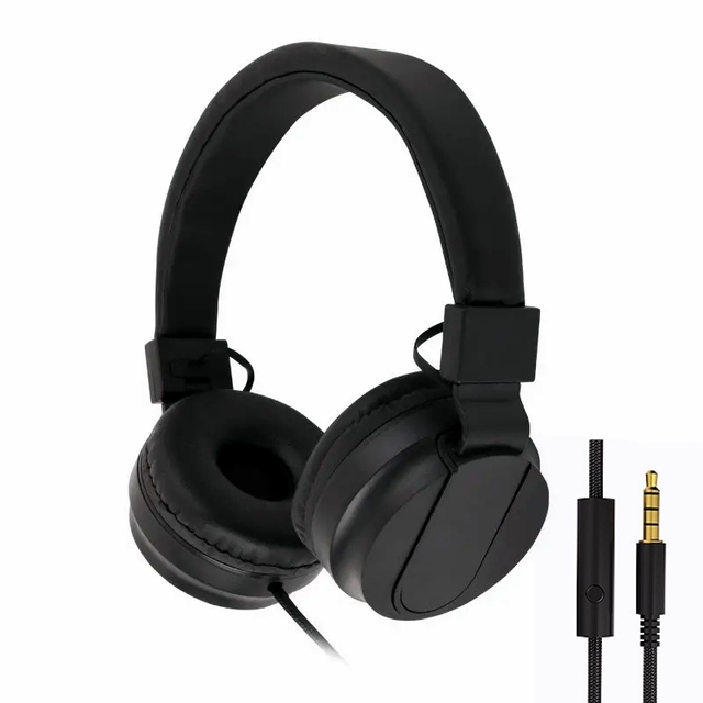 Professional Studio DJ Headphones Over Ear Wired Headset With Microphone Stereo Headphone for Monitoring Recording