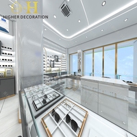 Présentoir à lunettes de luxe moderne pour magasin d'optique, vitrine de présentation de lunettes, décoration de magasin d'optique