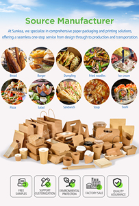 Bol en papier biodégradable jetable pour emporter bol à salade, récipients à salade kraft avec couvercle en papier/PLA en option - Product Image 6