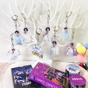 Nuovo Portachiavi in Acrilico dell'Album BT "Proof" con <span class=keywords><strong>Jungkook</strong></span> e Jimin, Adatto come Charm per Borse o Accessorio per Chiavi Auto - Product Image 2
