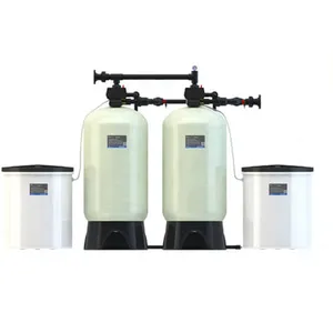 Doppia acqua ammorbidire per le famiglie doccia addolcitore in resina depuratore con valvola di controllo del flusso di trattamento delle acque