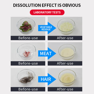 Vendita calda scarico del tubo del water disostruire agente draga 300g pulitore di scarico in polvere dispositivo di rimozione degli zoccoli lavello da cucina <span class=keywords><strong>e</strong></span> pulitore di scarico - Product Image 5