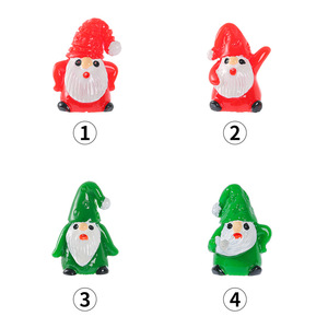 Gnomos Navideños de Resina, Figuras en Miniatura de Santa Claus, Adornos para Interiores, Acabado Brillante, Estilos A, B, C, D - Product Image 4