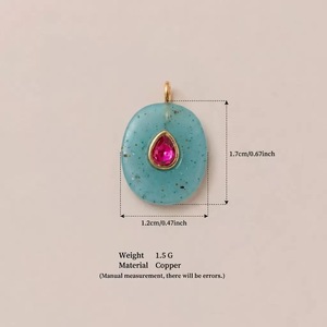 Pendentifs fantaisie en acier inoxydable P266 avec zircone cubique et breloques en résine colorée, motifs crâne et <span class=keywords><strong>smiley</strong></span>, pour la fabrication de bijoux DIY et colliers - Product Image 3