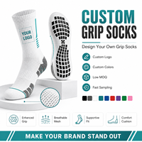 Fabricant de chaussettes antidérapantes à étiquette privée, conception personnalisée, chaussettes de Pilates antidérapantes, usine OEM