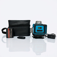Niveau laser auto-nivelant LUBIAO 12/16 lignes 3D/4D vert, intérieur/extérieur, 100-240V, alimenté par batterie, niveau laser portable DIY
