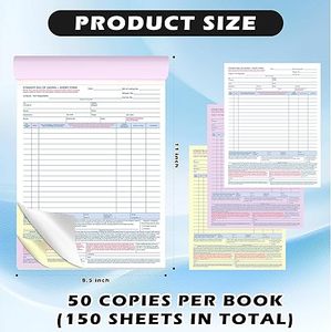 Maßgefertigtes 2-3-teiliges Durchschreibepapier mit Trägerpapier Fahrzeugtransport-Frachtbriefformular 50 Sets Frachtbrief Kurzform 8,5x11 - Product Image 3