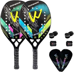 Raqueta de Tenis Playa Camewin de Carbono al por Mayor, Nueva, Verde Limón, con Funda, para Entrenamientos, Juegos Profesionales, Rendimiento Original - Product Image 6