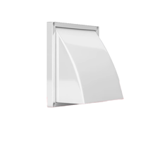 Sortie d'air carrée moderne en plastique capuchon coupe-vent ABS mur extérieur couverture de pluie système d'air frais Ventilation hotte d'échappement extérieur