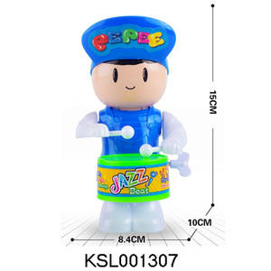 Giocattolo Classico a Carica Manuale: Bambola Cartoon Batterista con Ritmo Jazz, Cammina e Suona, Regalo Nostalgico - Product Image 5