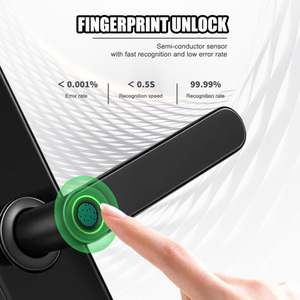 Cerraduras de puerta inteligentes semiautomáticas digitales TTLock con huella dactilar y llave - Product Image 5