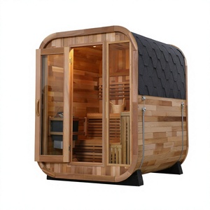 Cabina de Sauna Eléctrica de Lujo para Exteriores, Sauna Finlandesa Impermeable para Apartamentos, Villas y Uso Comercial - Product Image 4