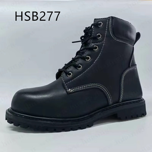 Chaussures de sécurité ZYF, anti-rayures, en cuir embossé haut de gamme, avec semelle extérieure en caoutchouc Goodyear, pour environnements humides HSB141 - Product Image 3