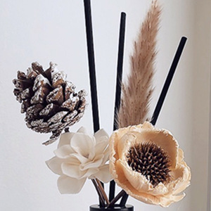Lujoso difusor de caña con flores secas sin fuego para uso doméstico en la sala de estar-Material de vidrio - Product Image 6