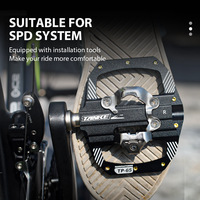 Pédale de VTT avec double plateforme, pédales de vélo multi-usages avec crampons, remplacement pour le système de pédale de vélo de montagne SPD