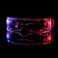 Lunettes lumineuses à LED 7 couleurs, fonctionnant sur piles, pour fêtes, scènes, bars, festivals de musique, lunettes technologiques