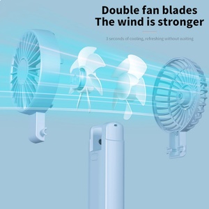 Mini Ventilador de Mano Plegable de Verano, Ventilador de Escritorio de 2000 mAh de Gran Capacidad, Silencioso, con Interfaz Tipo-C, Carga OEM - Product Image 3