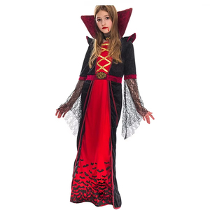 <span class=keywords><strong>Disfraz</strong></span> de Vampiresa para Niñas de Halloween, Vestido de Terror para Juego de Rol, <span class=keywords><strong>Disfraz</strong></span> para Representación Escénica, Atuendo de Cosplay - Product Image 1