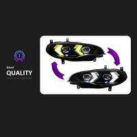 Accesorios de Lámparas para Auto Modificados para X6 E71, Conjunto de Faros 2008~2014, Lente de Luz Diurna LED de Doble Color con Diseño de Flecha
