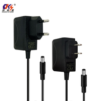 Alimentation électrique murale personnalisable AC/DC 5V 6V 12V 24V 0.1A 0.5A 1A 2A avec prise US pour éclairage LED et caméra CCTV