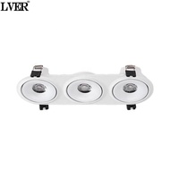 Spot LED COB pour plafond, dimmable, 3000K CCT, 10W20W, en aluminium, adapté aux hôtels, bureaux et salles d'exposition à domicile