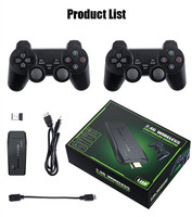 Mini console rétro 64 Go, consoles de jeux vidéo sans fil, 4K HD, M8 Game Stick Lite avec manette intégrée, plus de 20000 jeux pour PS1/SFC/FC