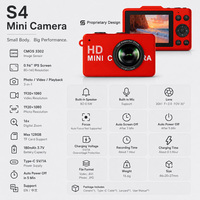 Nouveauté : Caméra d'action portable 16,6g, vidéo HD 1080P, écran IPS 0,96 pouces, rechargeable Type-C, mini-enregistreur pour animaux de compagnie et cyclistes