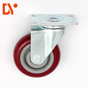 Diya 3-5 Zoll Schwerlast ESD <span class=keywords><strong>Nylon</strong></span> Gummi Schwenkrolle mit Bremse 100kg Tragfähigkeit Industrielle Handwagenräder - Product Image 4