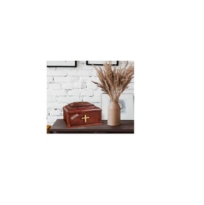 Modern American Style Wooden Cremation Urns with Natural Finish Handmade Customizable <b>Memorial</b> Ashes Supplier Manufacturer India - Product Image 3