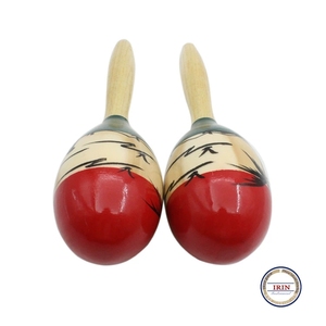 Shakers à sable en bois Orff, trois couleurs, instruments de percussion musicaux sculptés en forme de palmier - Product Image 5