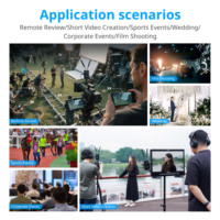 Système de transmission vidéo sans fil 4K FEELWORLD WT1S SDI+Double HDMI Intercom Full Duplex Streaming en direct