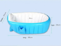 Baignoire gonflable ovale Waterhan en PVC de haute qualité, personnalisable, pour bébé, usage extérieur, 2 personnes, 20 gallons, unisexe, pour enfants
