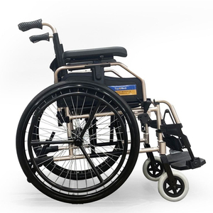 Fauteuil roulant pliant manuel en aluminium léger pour roues à dégagement rapide pour personnes âgées et handicapées Silla De Ruedas - Product Image 3