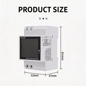 <span class=keywords><strong>Compteur</strong></span> <span class=keywords><strong>d</strong></span>'<span class=keywords><strong>électricité</strong></span> intelligent monophasé D52-2066 AC40-300V, moniteur <span class=keywords><strong>d</strong></span>'énergie sur rail DIN avec écran couleur - Product Image 6