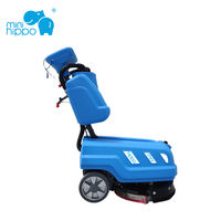 Mesin Pembersih Lantai Mini Hippo, Mesin Pembersih Lantai Listrik Komersial untuk Lantai Keramik, Toko, Kafe, dan Kantor